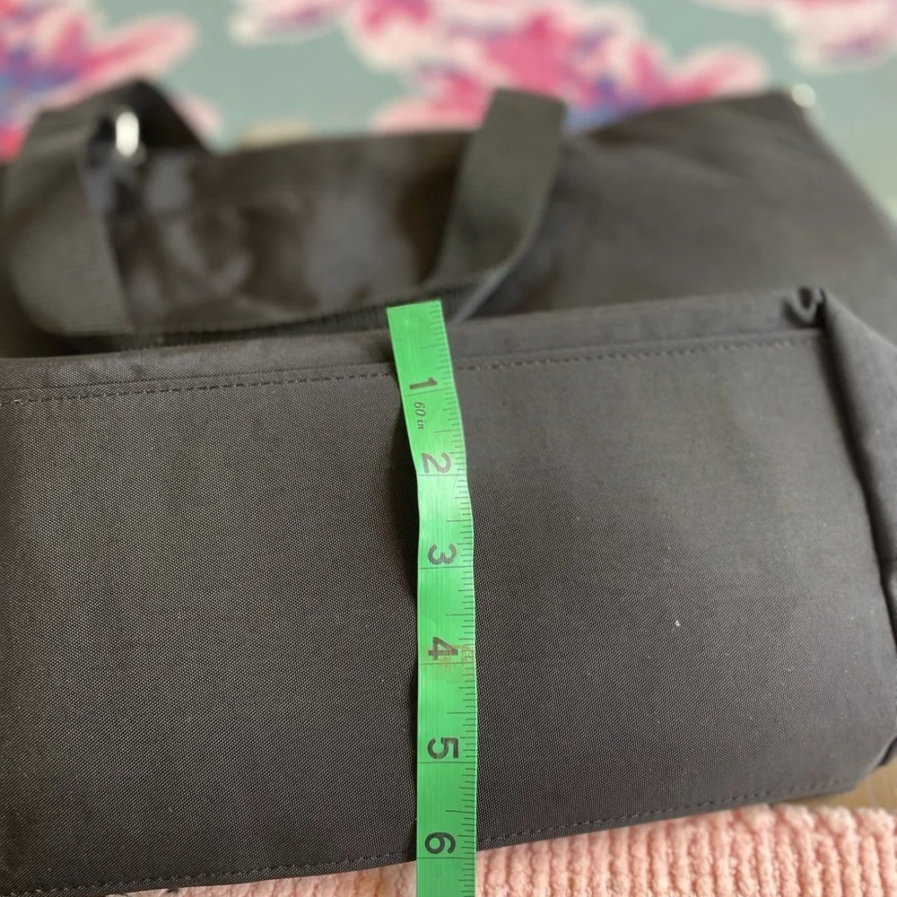 BAGGALLINI BLACK BOULEVARD LAPTOP TOTE NEW